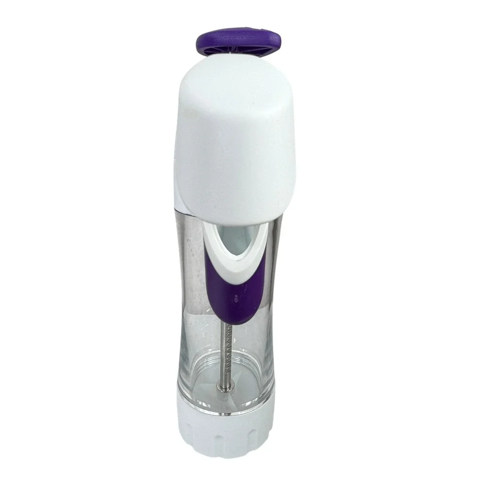 Wilton Simple Success Cookie Press‎ White Purple 12 Discs Trigger Handle